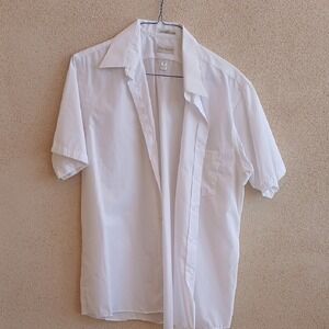 "Make Offer" Van Heusen Men's White Short Sleeve Shirt